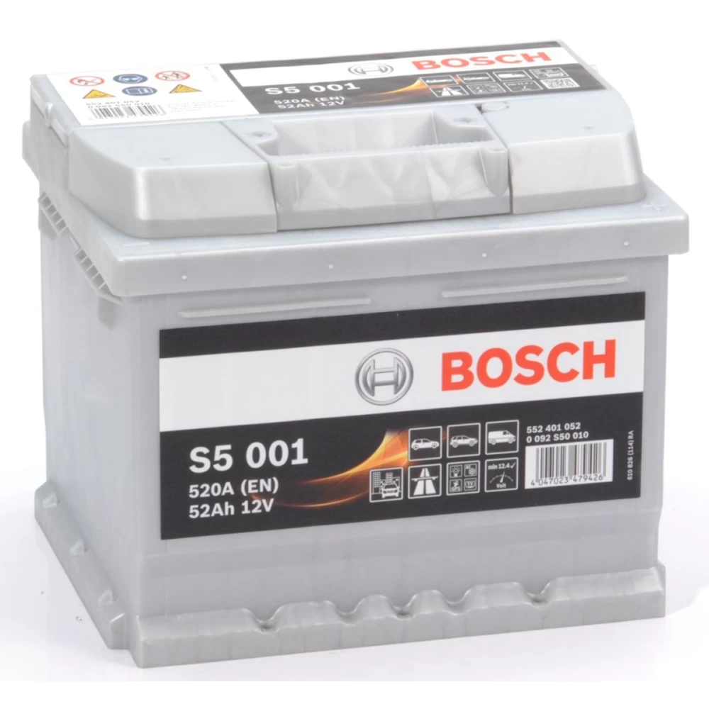 Μπαταρία Αυτοκινήτου 52Ah 520A BOSCH S5001