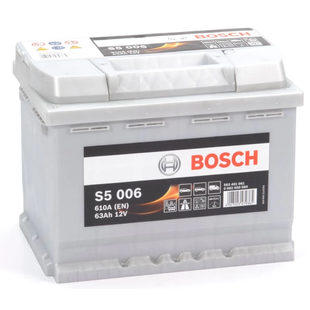 Μπαταρία Αυτοκινήτου 63Ah 610A BOSCH S5006 Αριστερά+