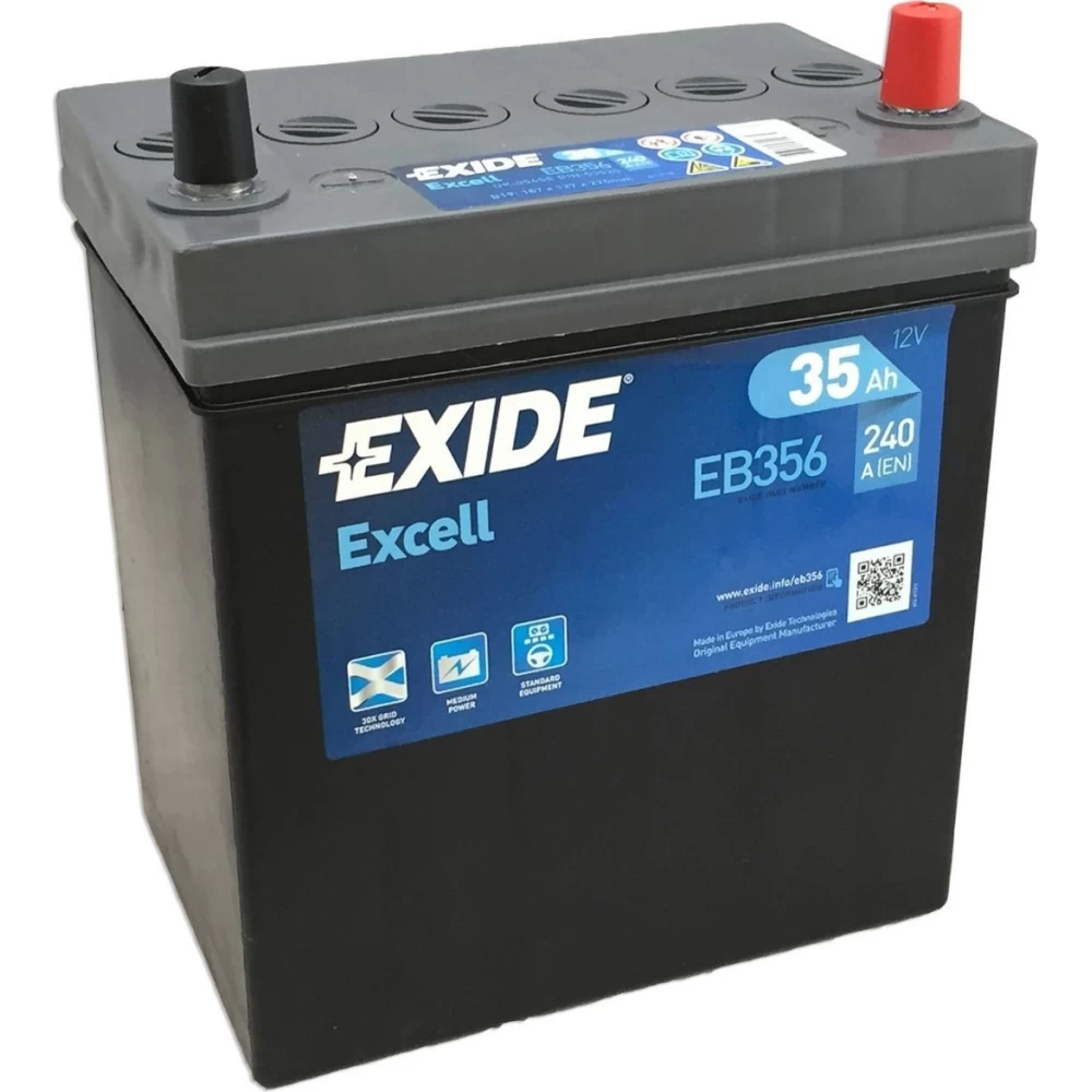 Μπαταρία Αυτοκινήτου 35Ah 240A EXIDE EXCELL EB356